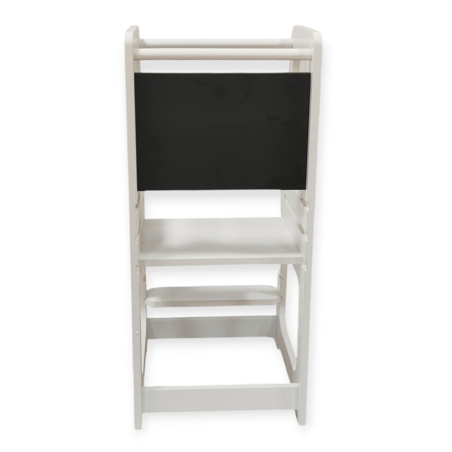 Torre Montessori GINGER HOME, sedia educativa con lavagna e altezza regolabile, bianca, per bambini da 1 a 4 anni