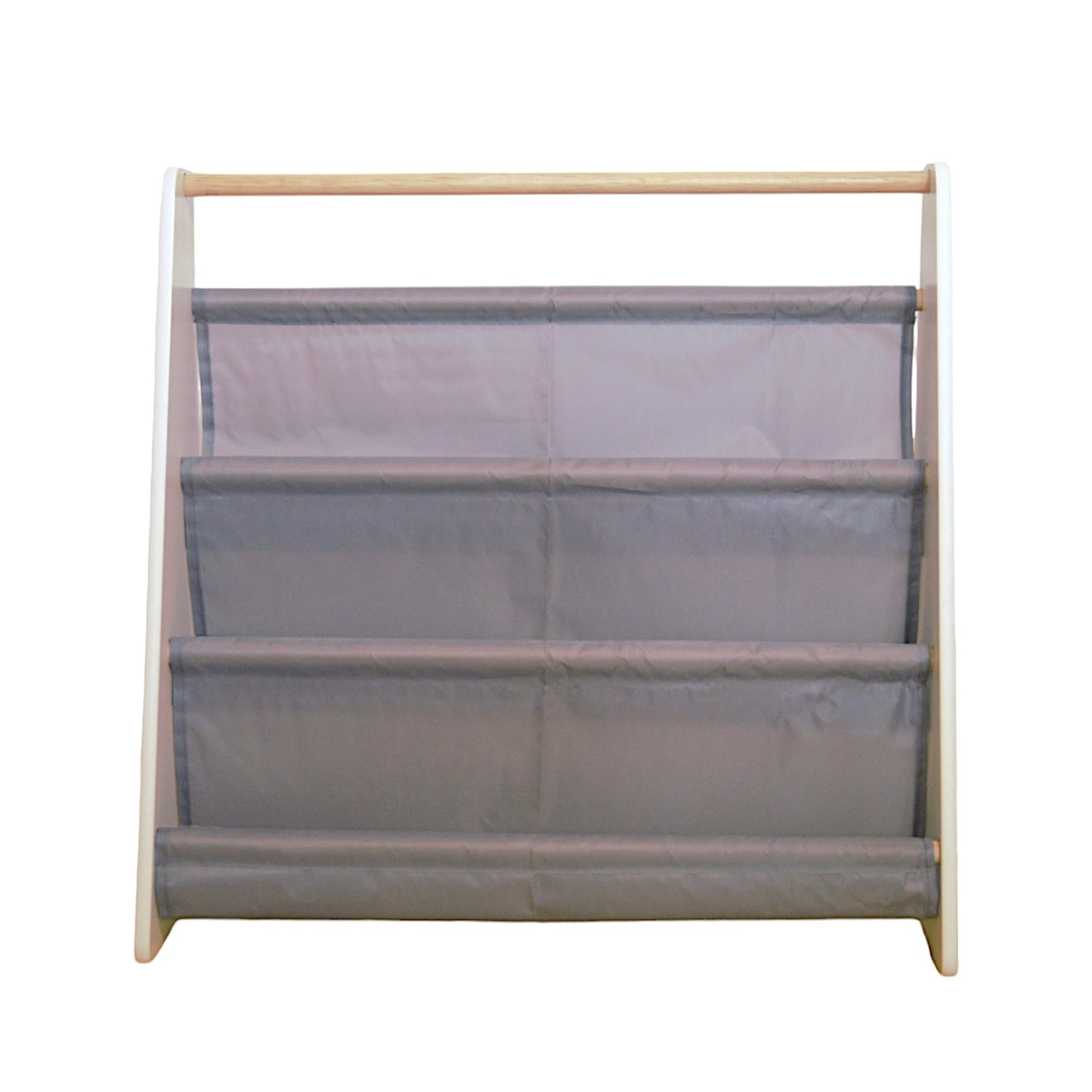 Преносима Детска Етажерка за Книги GINGER HOME, Обзавеждане за Детска Стая, Бяло, Сиво