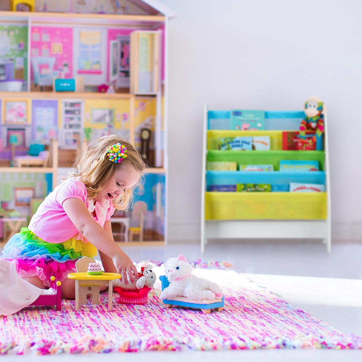 Детска Етажерка за Книги, Органайзер, Секция, Библиотека за Детска Стая - РУСАЛКА