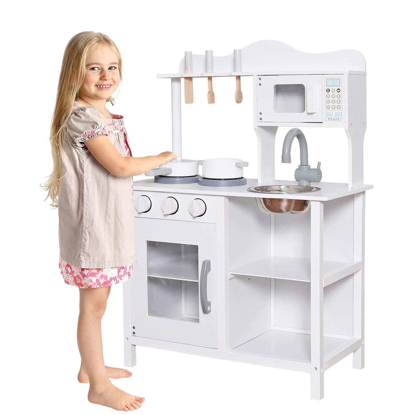 Cucina in legno per bambini GINGER HOME Bianco W10C404H