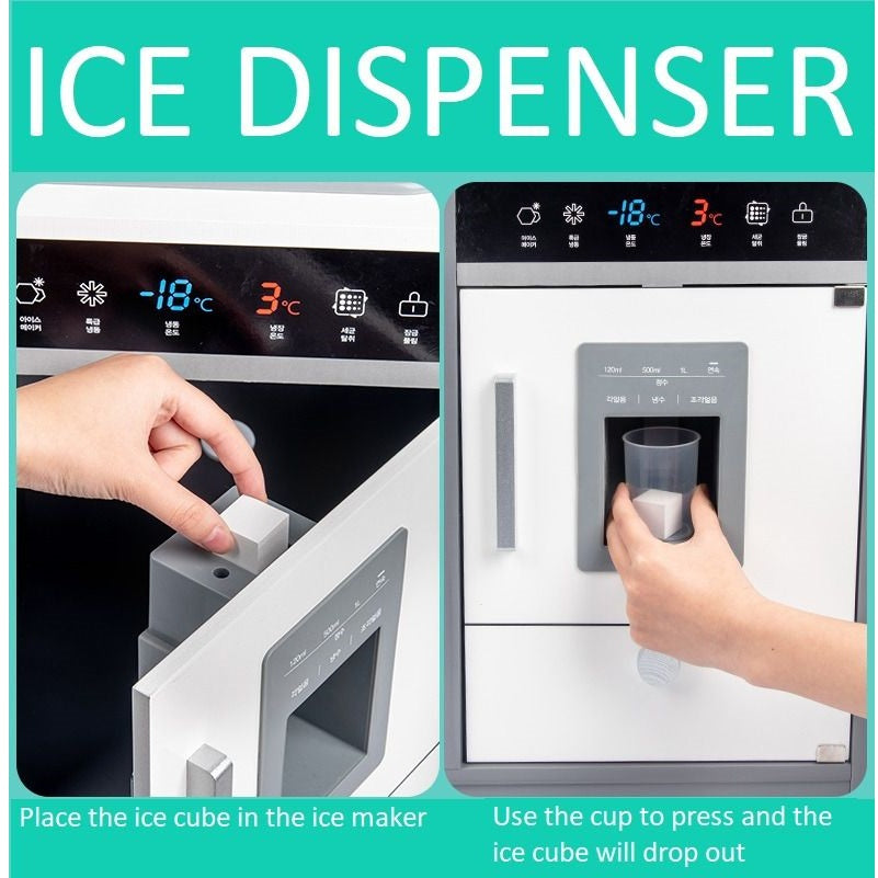 Cucina in legno per bambini GINGER HOME con suoni e luci, bianca W10C493J