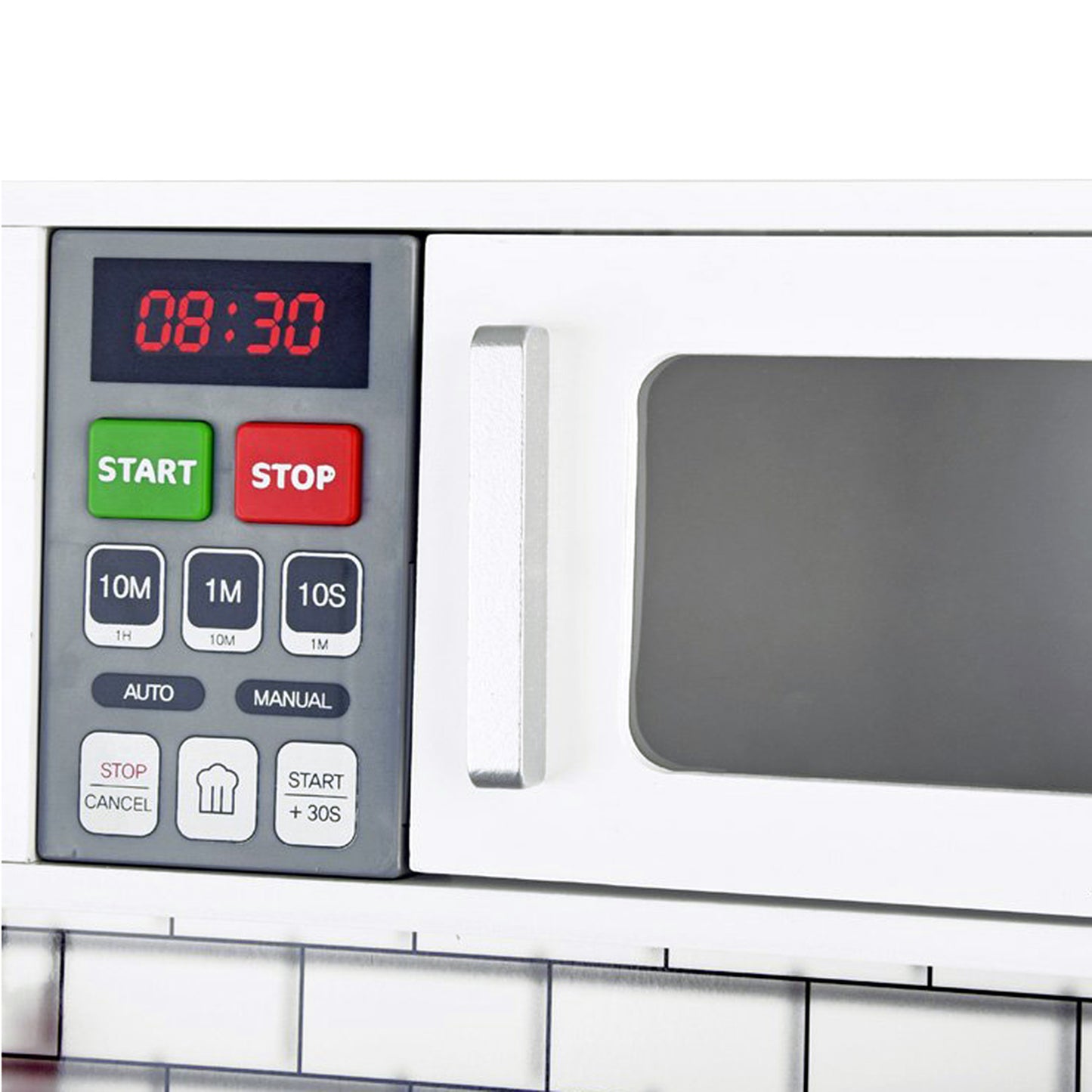 Cucina in legno per bambini GINGER HOME con suoni e luci, bianca W10C493J