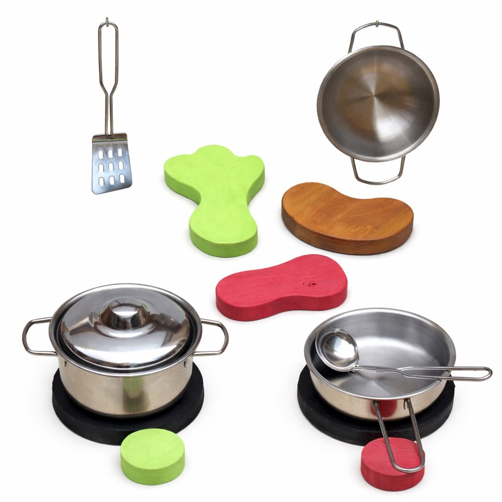 Детска дървена къща за игра GINGER HOME с кухня за игра на открито аксесоари за готвене