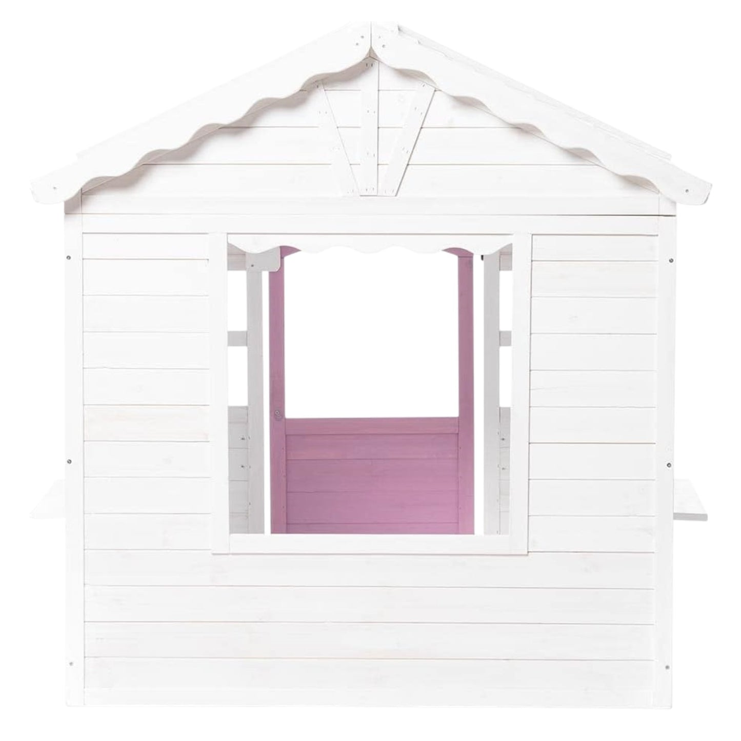 Детска дървена къщичка за игра GINGER HOME – заден изглед