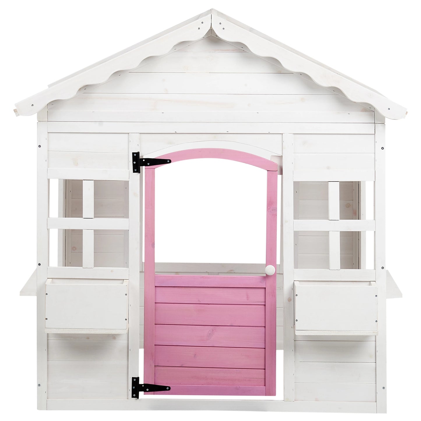 Детска дървена къщичка за игра GINGER HOME с отваряема врата