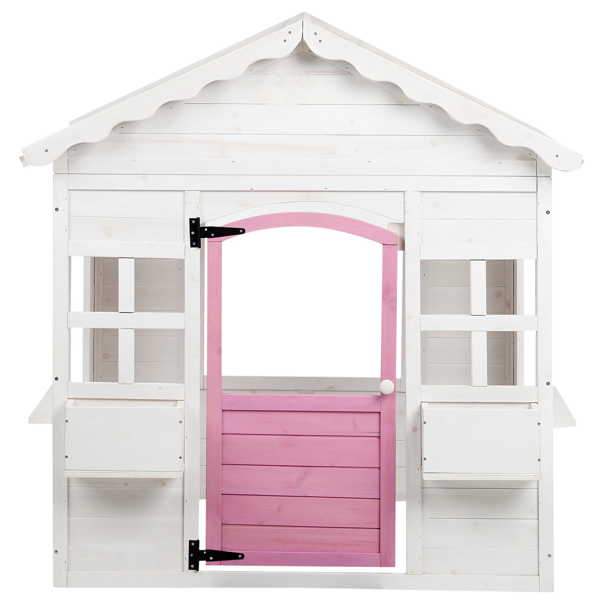 Детска дървена къщичка за игра GINGER HOME с отваряема врата