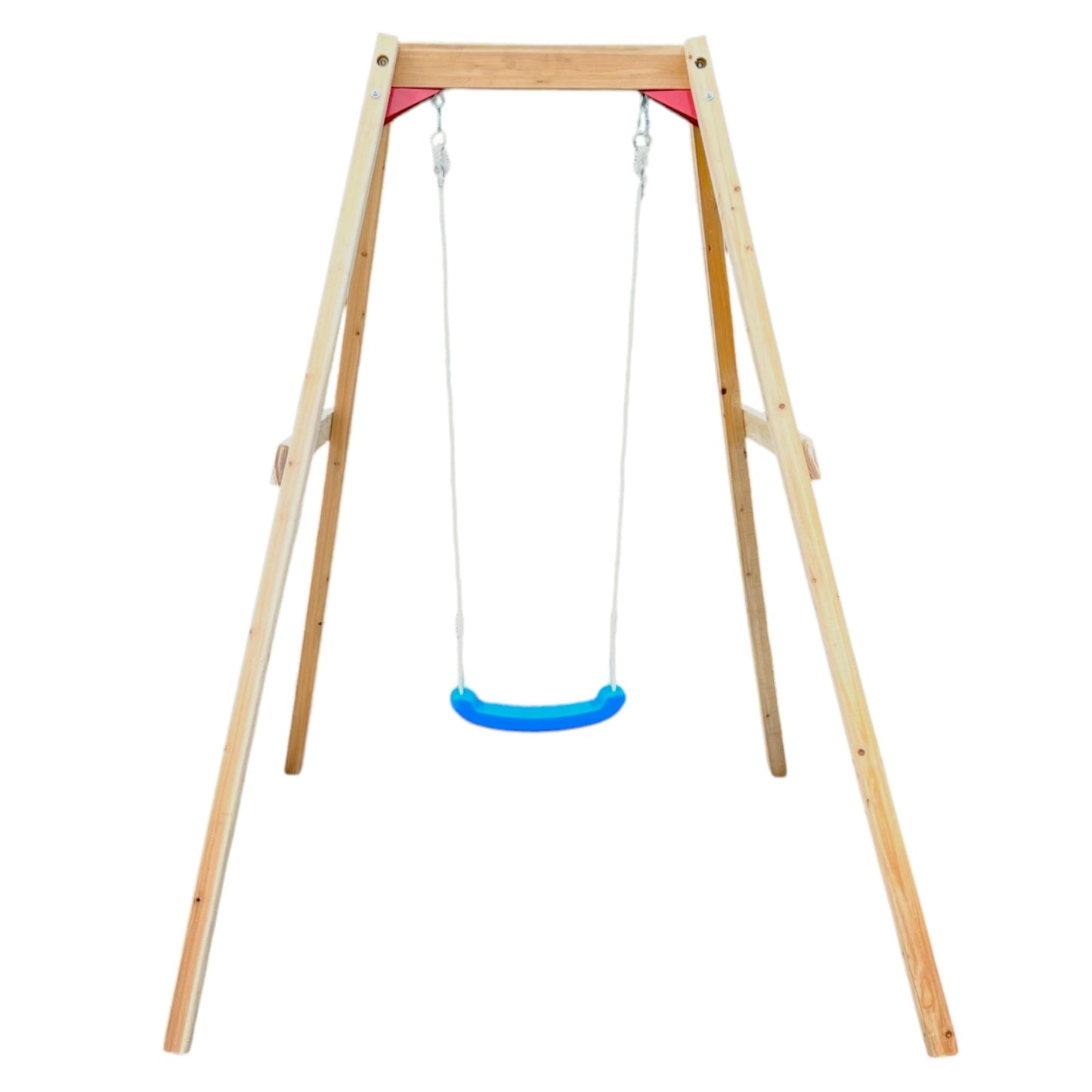 Altalena in legno per bambini GINGER HOME, 156x200x201 cm, gioco sicuro all'aperto