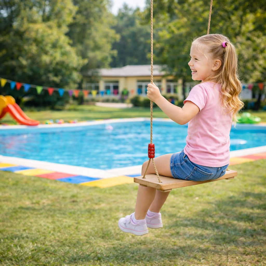 Детска люлка за двор и градина, подходяща за игра на открито
