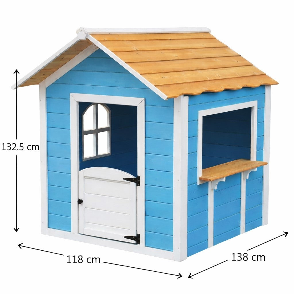 Дървена детска къщичка за двор и градина GINGER HOME