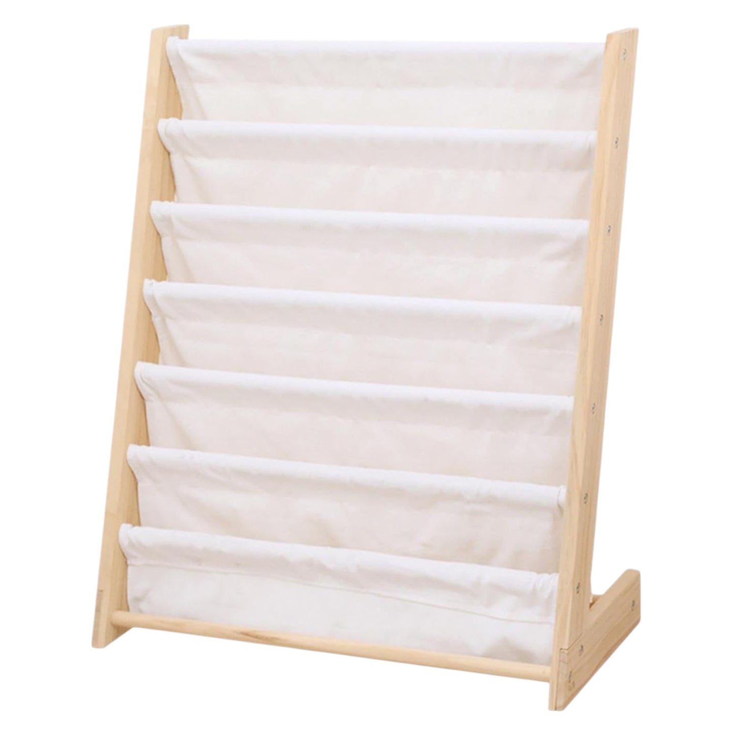 Детска Етажерка за Книги Дърво GINGER HOME, 6 Рафта, Монтесори 64x30x79 см