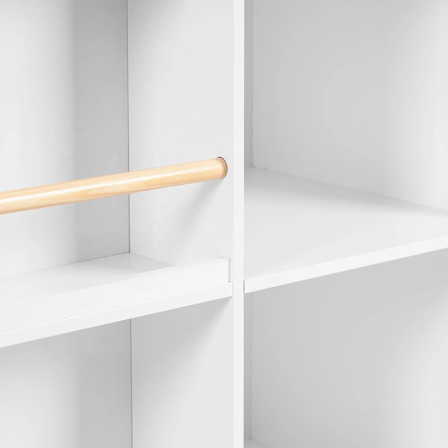 Libreria per bambini per giocattoli e libri GINGER HOME, Casetta con ripiani e tavolo da disegno, Montessori, Bianco, 72,5x40x95,8 cm