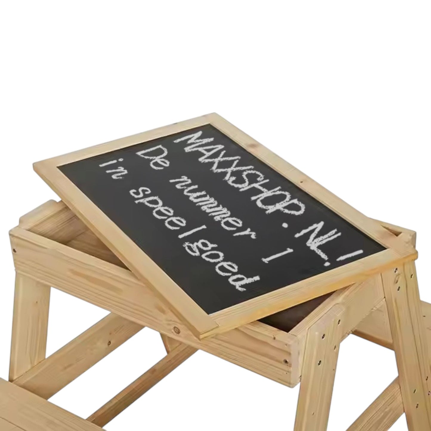 Детска Градинска Маса за Пикник с Черна Дъска и Място за Съхранение Ginger Home