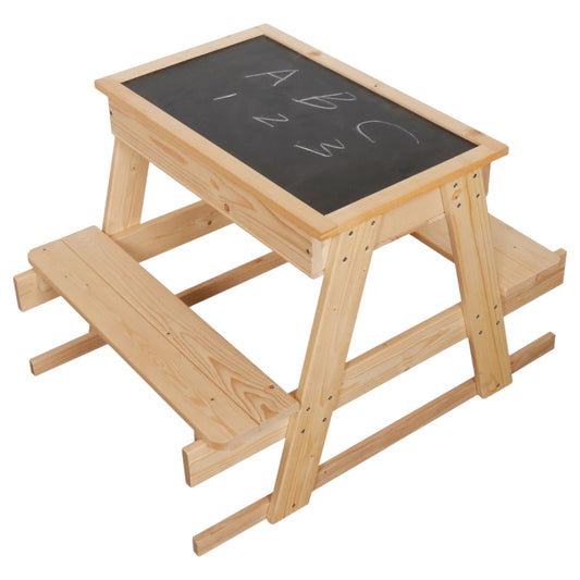 Tavolo da picnic per bambini con lavagna e contenitore Ginger Home