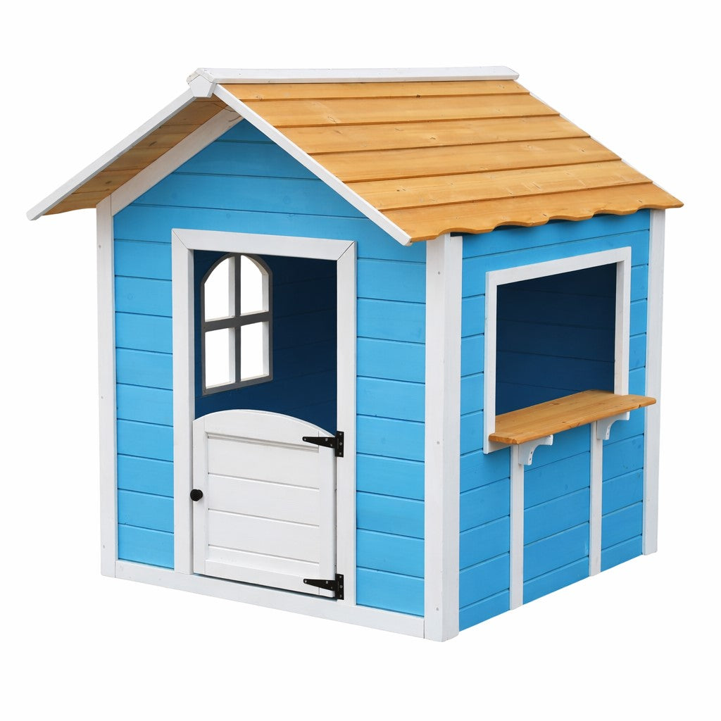 Детска къщичка за двор и градина GINGER HOME със страничен прозорец