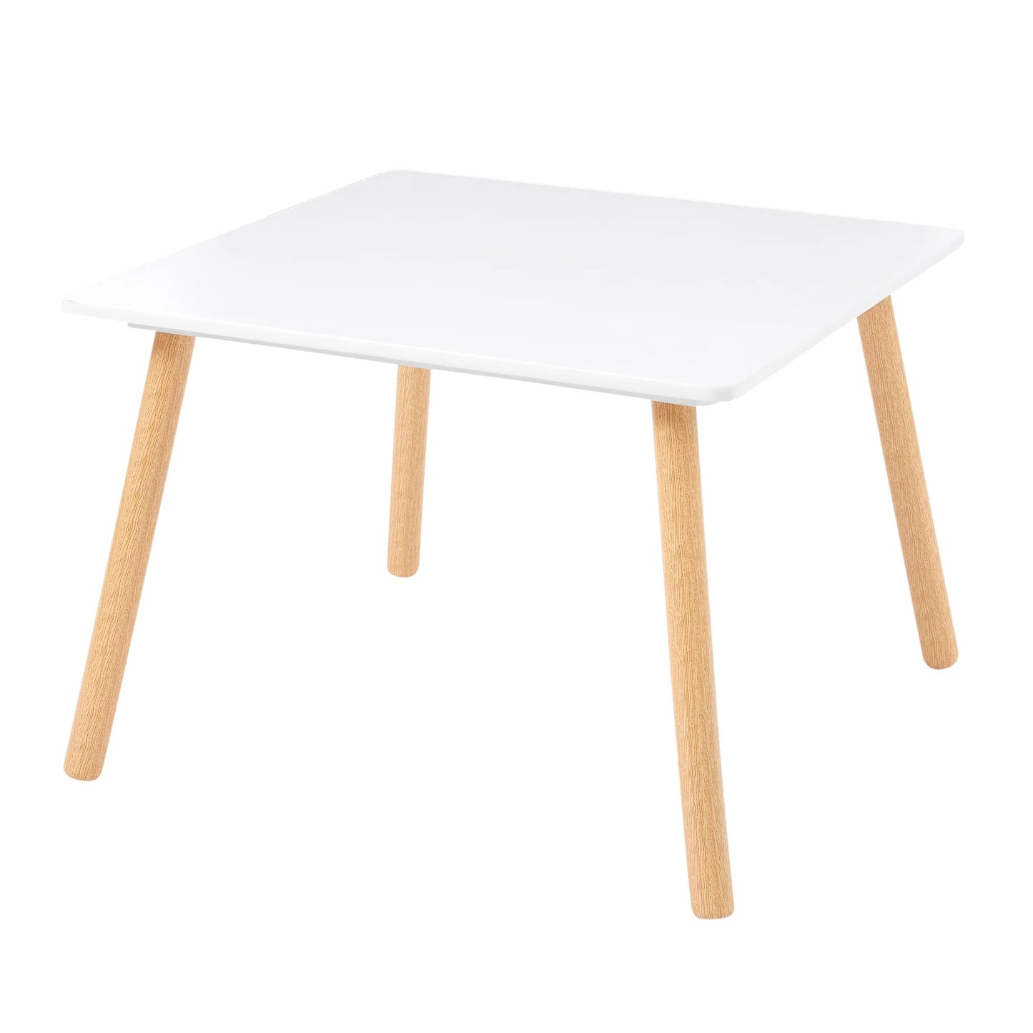 Детска Маса с 2 Столчета GINGER HOME Комплект от Дърво, Бяла