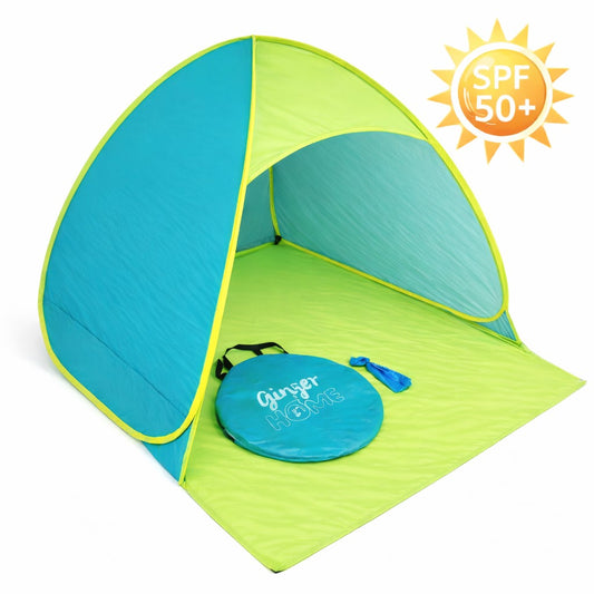 Детска pop-up палатка GINGER HOME с UV защита 50+ тип тента за плаж и градина, зелена