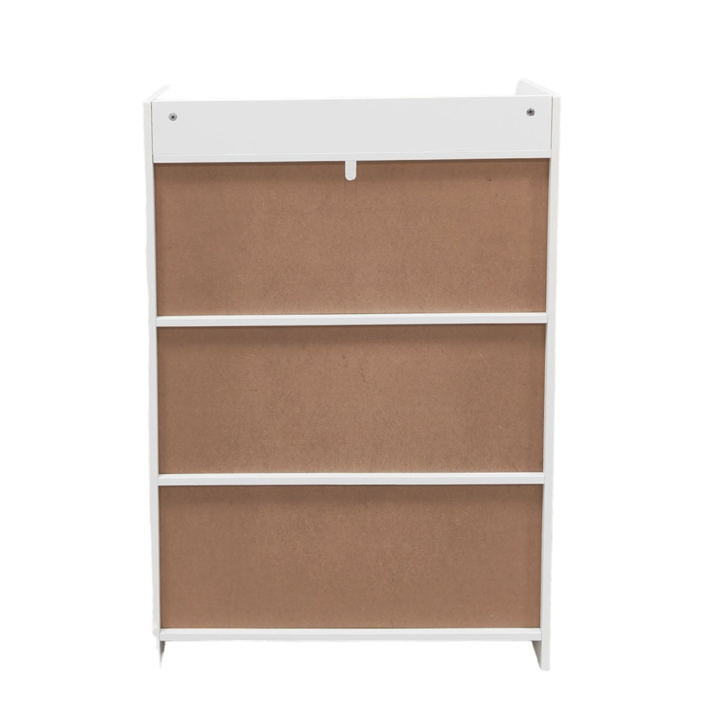 Children's wooden shelf 4 levels with a door - WHITE