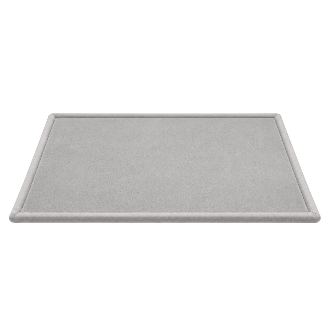 Детски Мемори Килим GINGER HOME LOLLA, 150x200 см, 3,5 см Дебелина, Кадифено Мек Водоустойчив Горен Слой, Мемори Пяна, Противохлъзгаща Основа, Сив