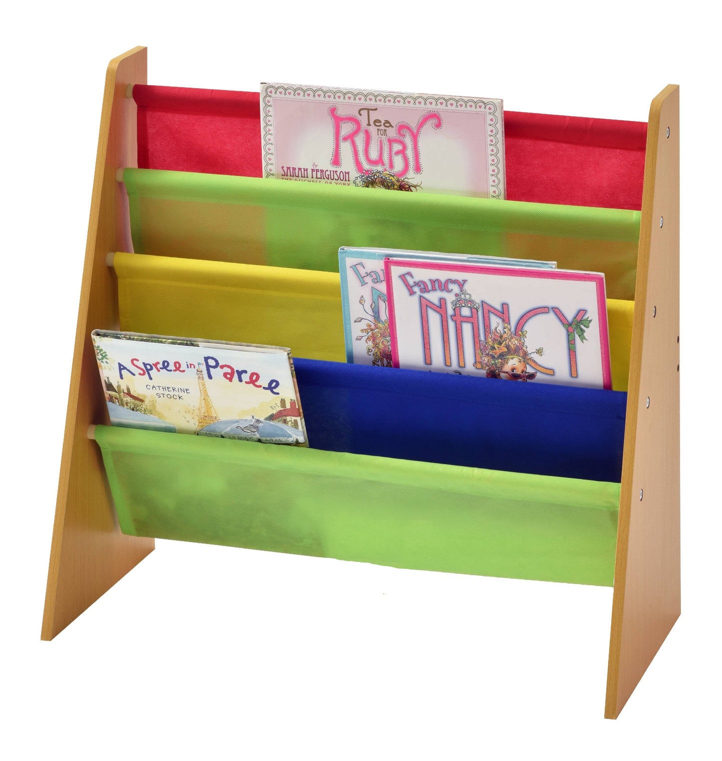 Scaffale per libri e giocattoli per bambini, organizer per riporre oggetti, biblioteca - COLORS 