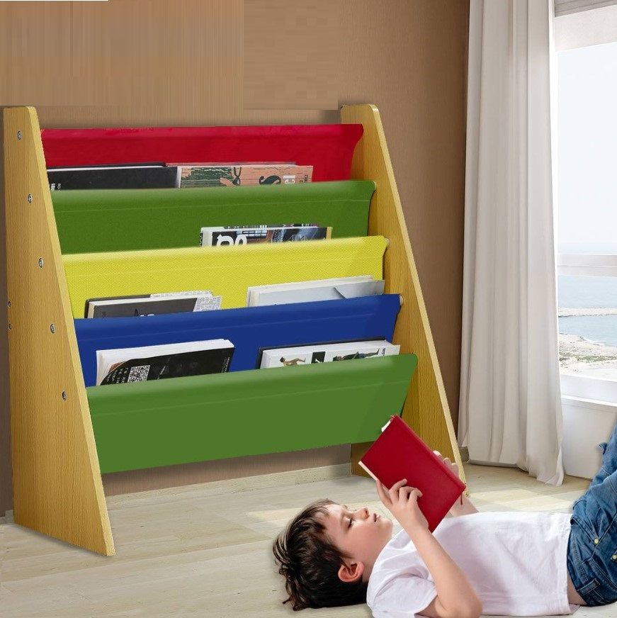Scaffale per libri e giocattoli per bambini, organizer per riporre oggetti, biblioteca - COLORS 