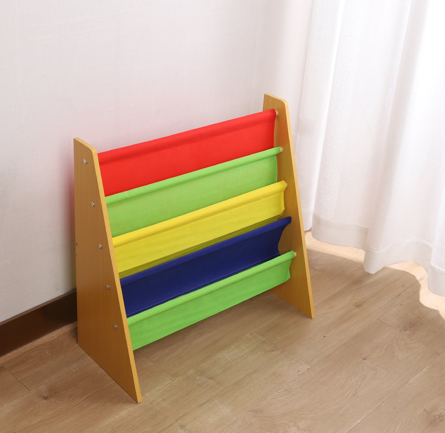Scaffale per libri e giocattoli per bambini, organizer per riporre oggetti, biblioteca - COLORS 