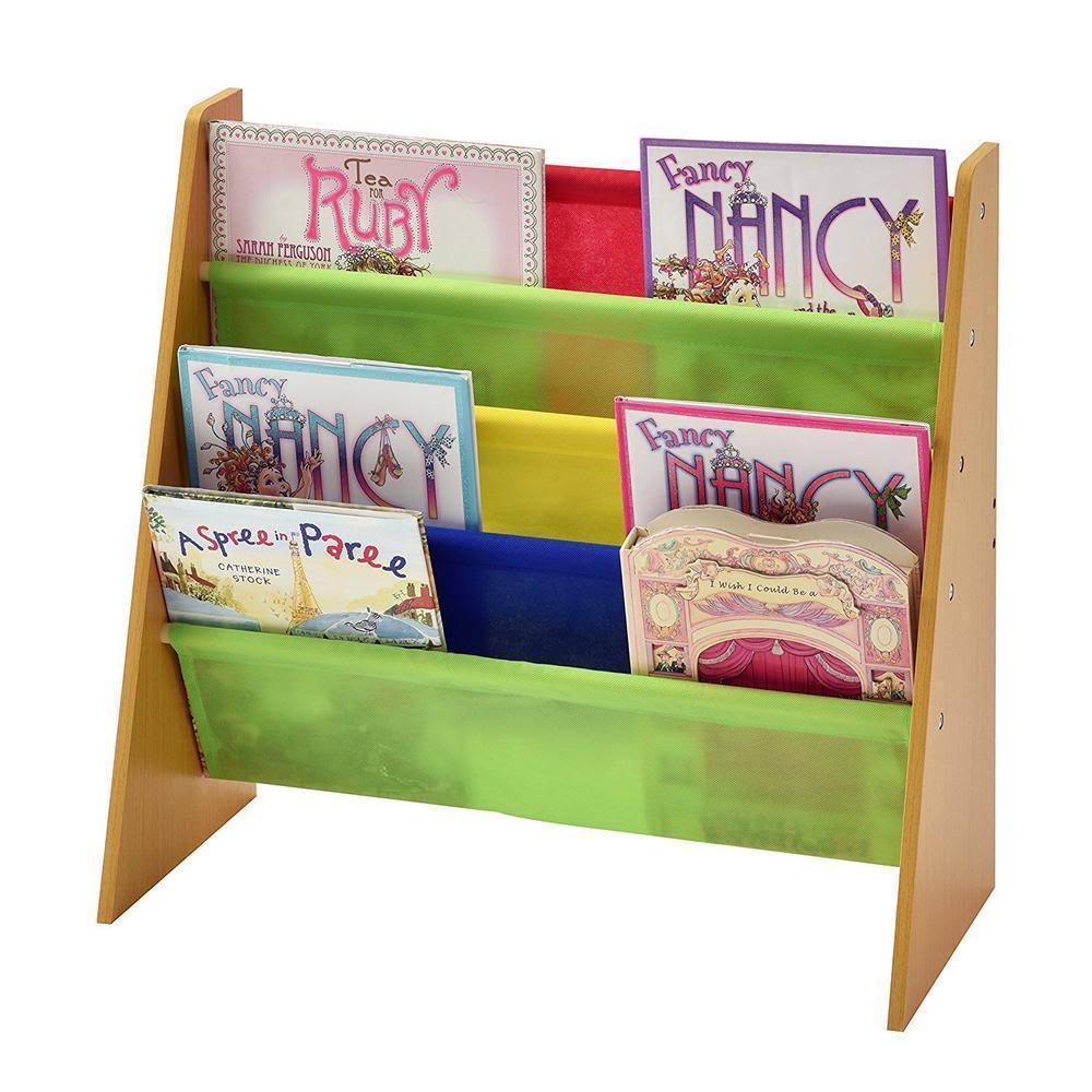 Scaffale per libri e giocattoli per bambini, organizer per riporre oggetti, biblioteca - COLORS 
