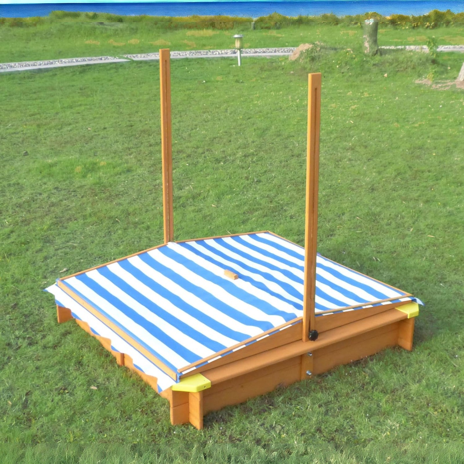 Регулируем сенник на детски пясъчник GINGER HOME, ъглов изглед