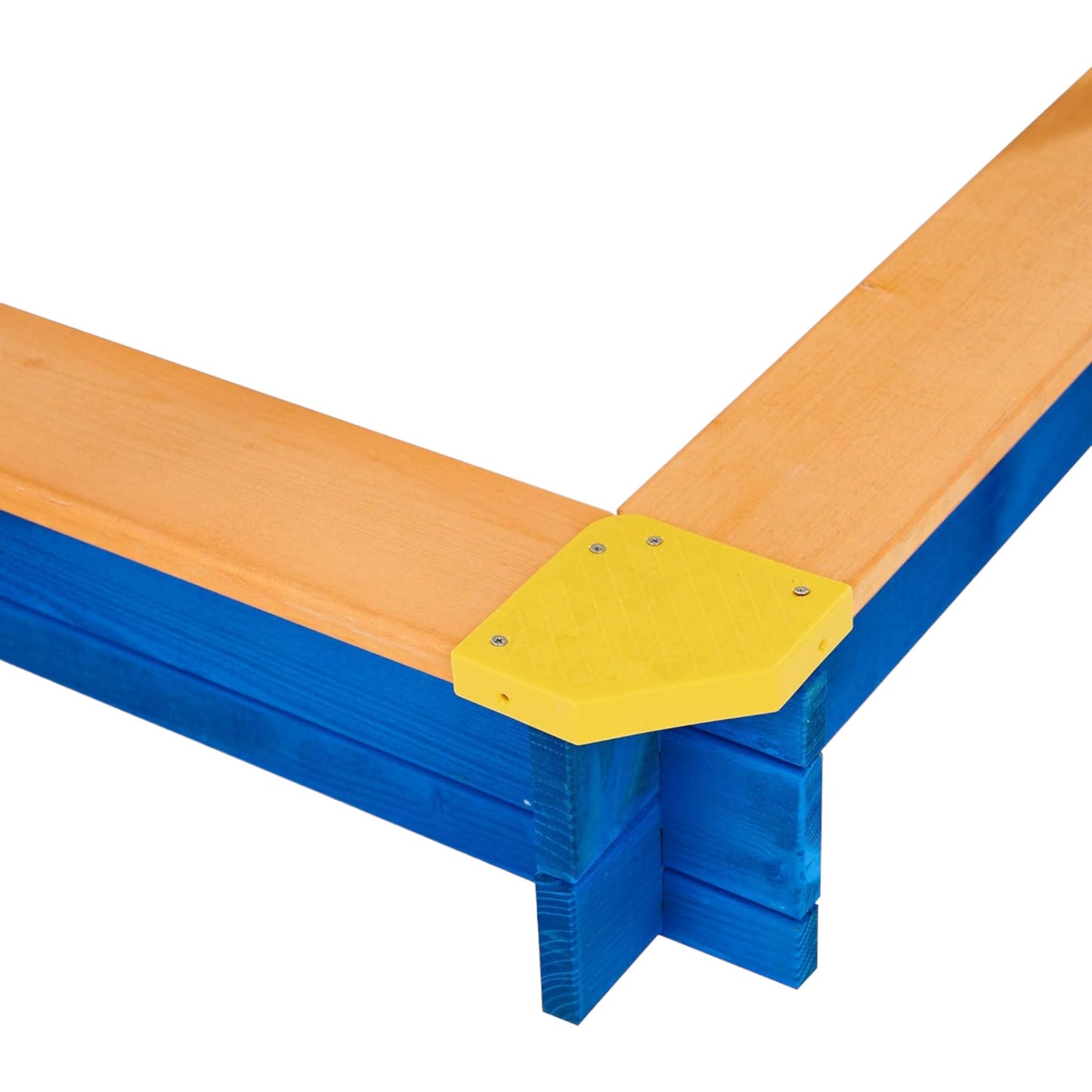 Sabbiera per bambini GINGER HOME, con tettoia regolabile, impermeabile anti-UV 30, in legno, 112x112 cm