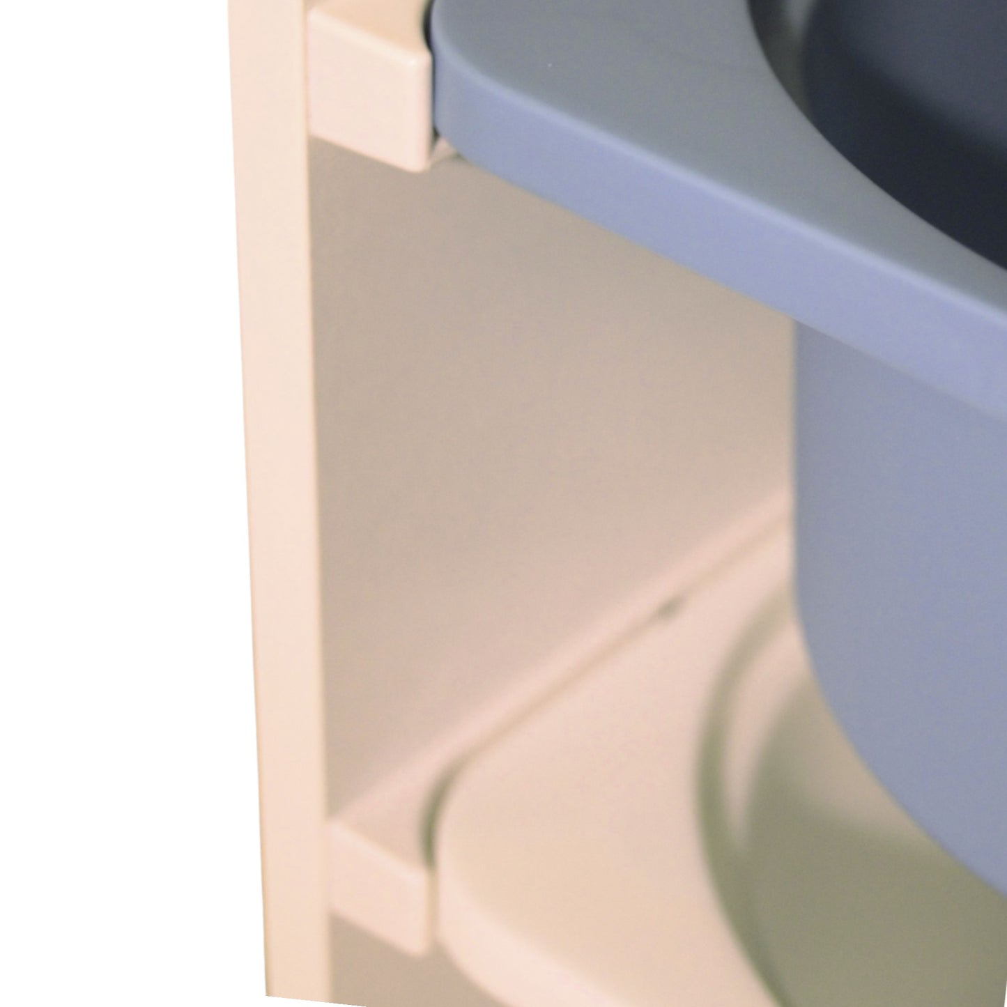 GINGER HOME Mobiletto per bambini, scaffale porta giocattoli con 4 contenitori, bianco