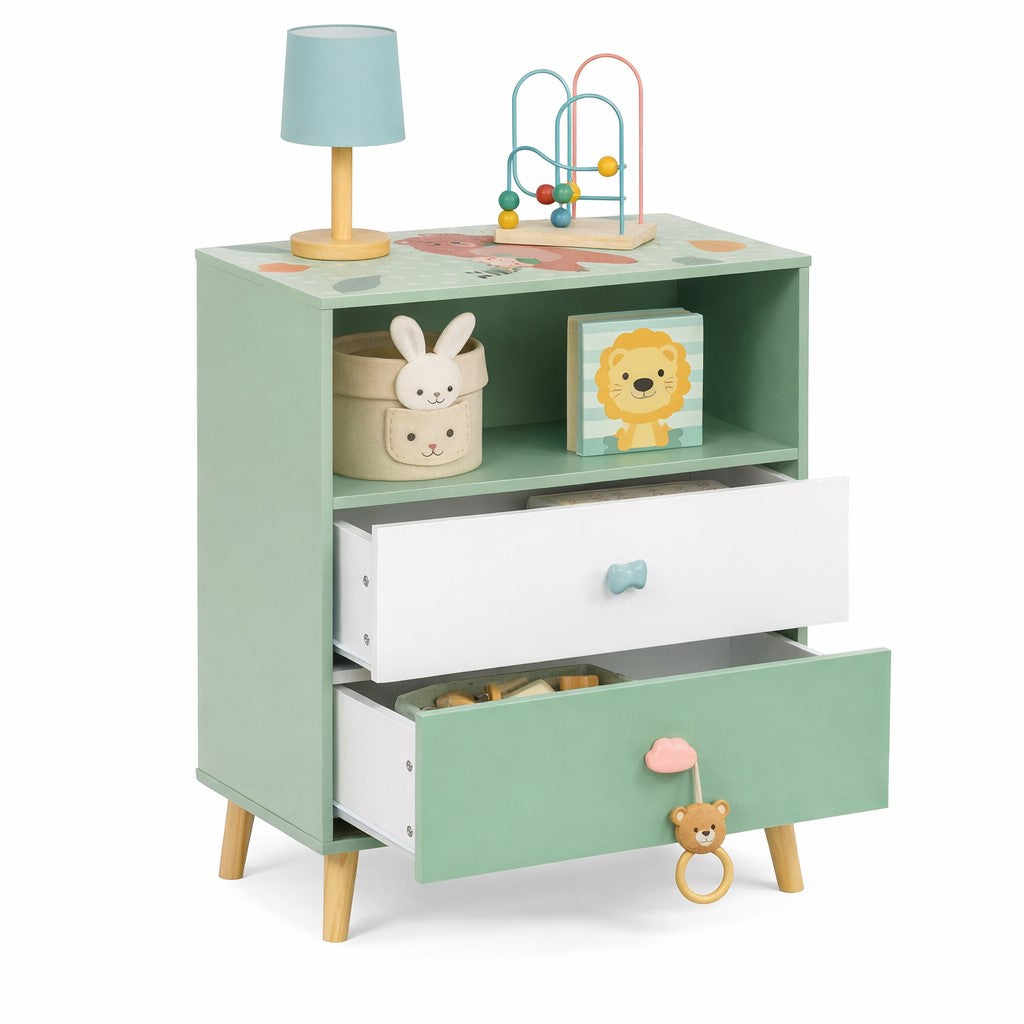 Страничен профил на детски шкаф GINGER HOME Forest в пастелно зелено