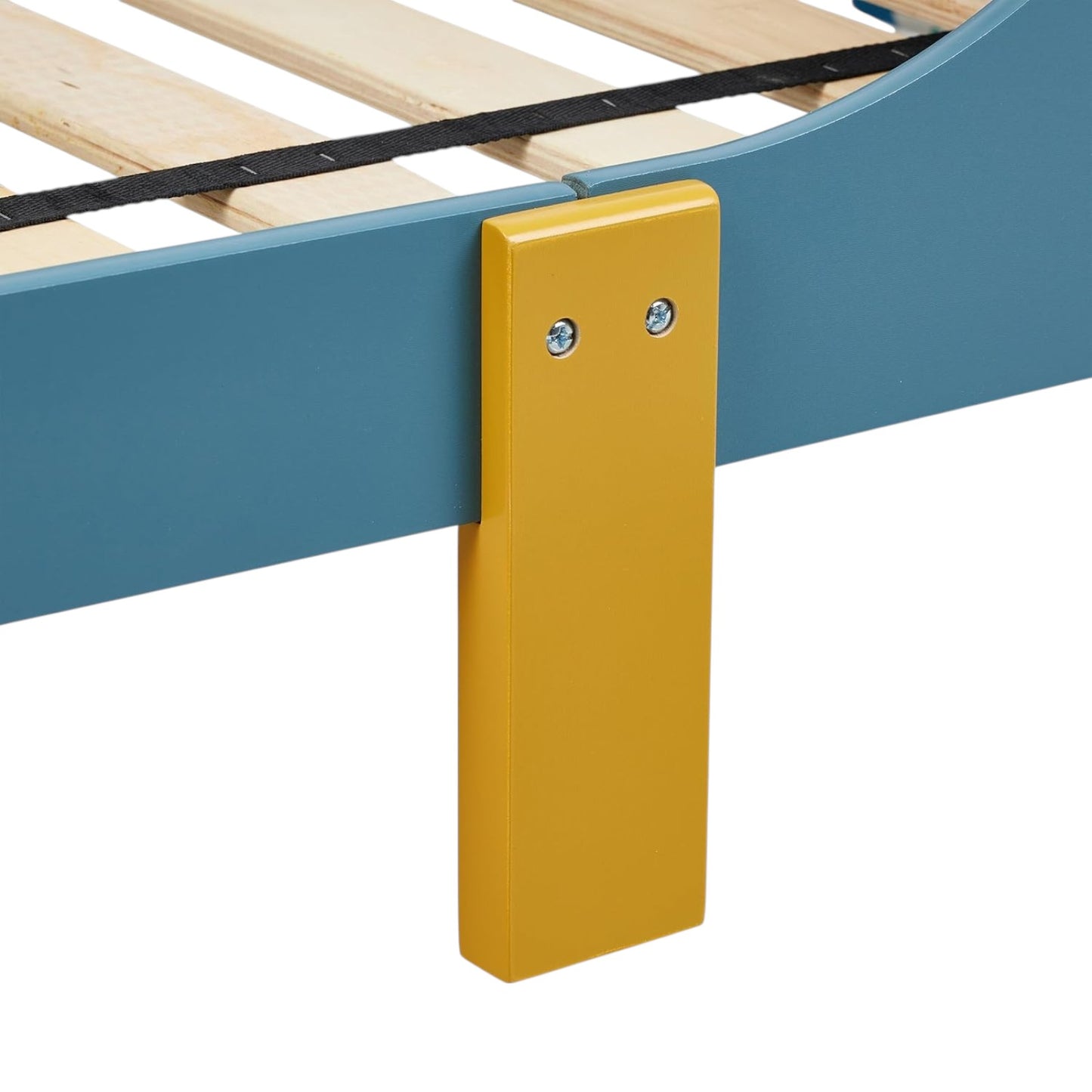 Letto per bambini GINGER HOME 140x70 cm – In legno, con protezione anticaduta, MONSTER, Per bambini dai 18 mesi in su 