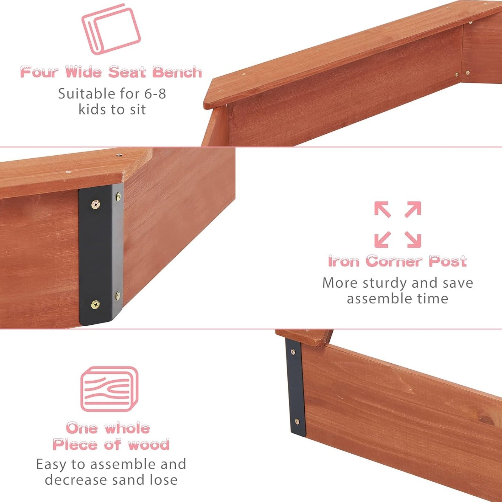 Пясъчник с включено водоустойчиво покривало и долна подплата