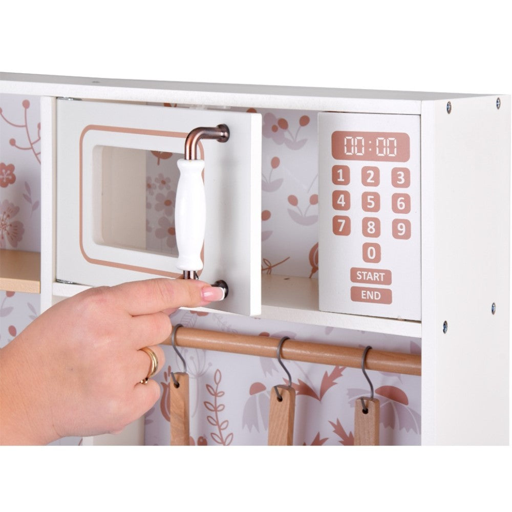 Микровълнова с бутони на детска дървена кухня GINGER HOME