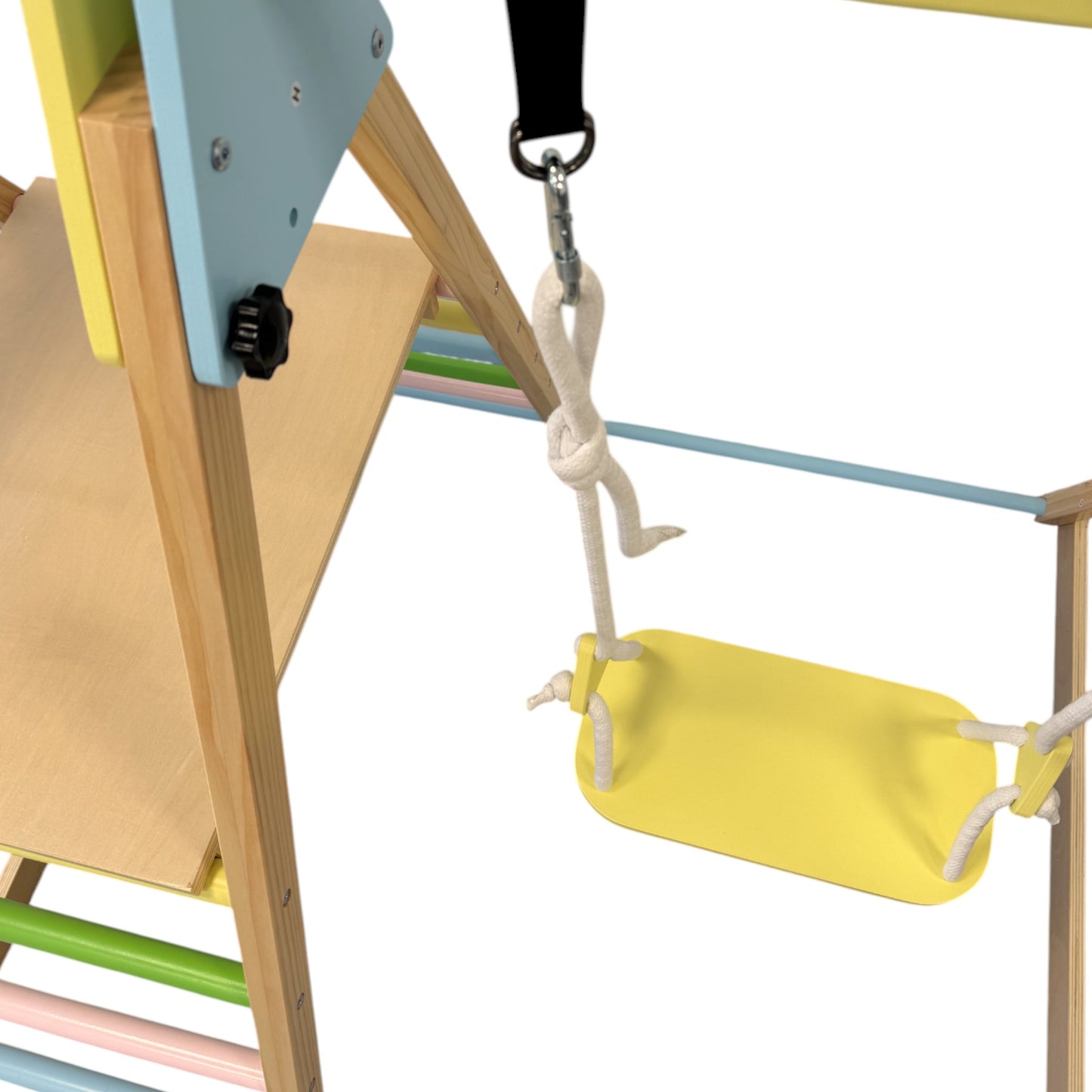 Triangolo Pikler (pickler) in legno per bambini 4 in 1: altalena, scivolo, struttura per arrampicata e rampa | Ginger Home
