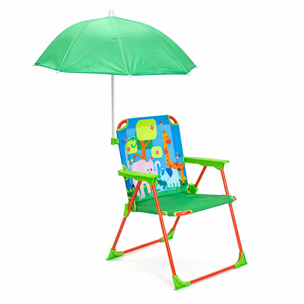 Сгъваемо детско столче с чадър TOFFY – ъглов изглед