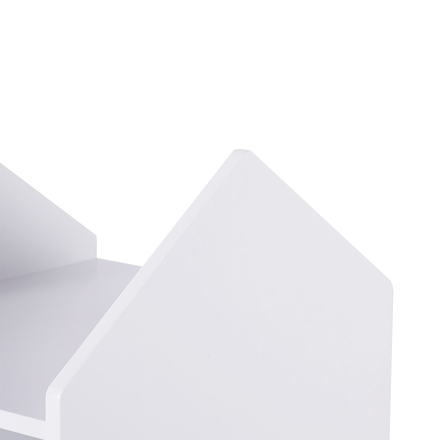 Libreria Bambini Girevole 360° in Legno ROCKET con 4 Ripiani – Scaffale per Libri e Giochi Bianco/Grigio