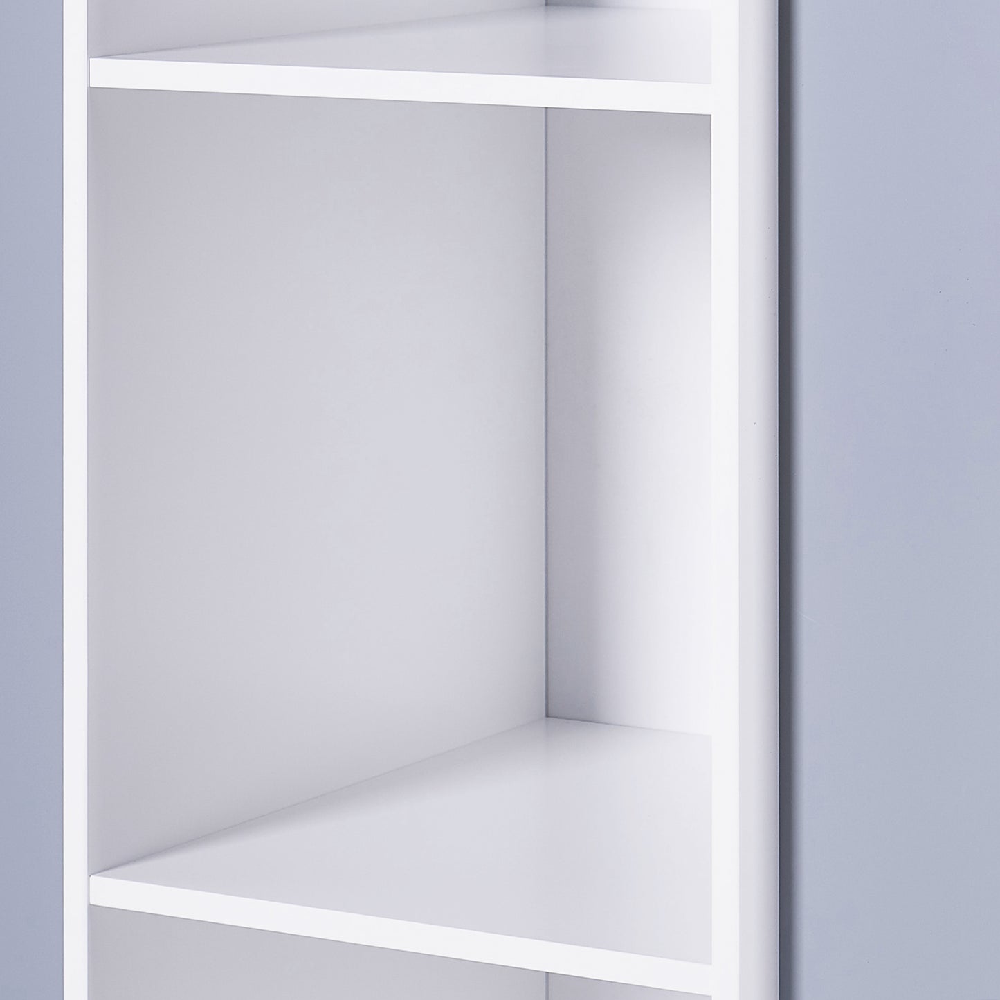 Libreria Bambini Girevole 360° in Legno ROCKET con 4 Ripiani – Scaffale per Libri e Giochi Bianco/Grigio
