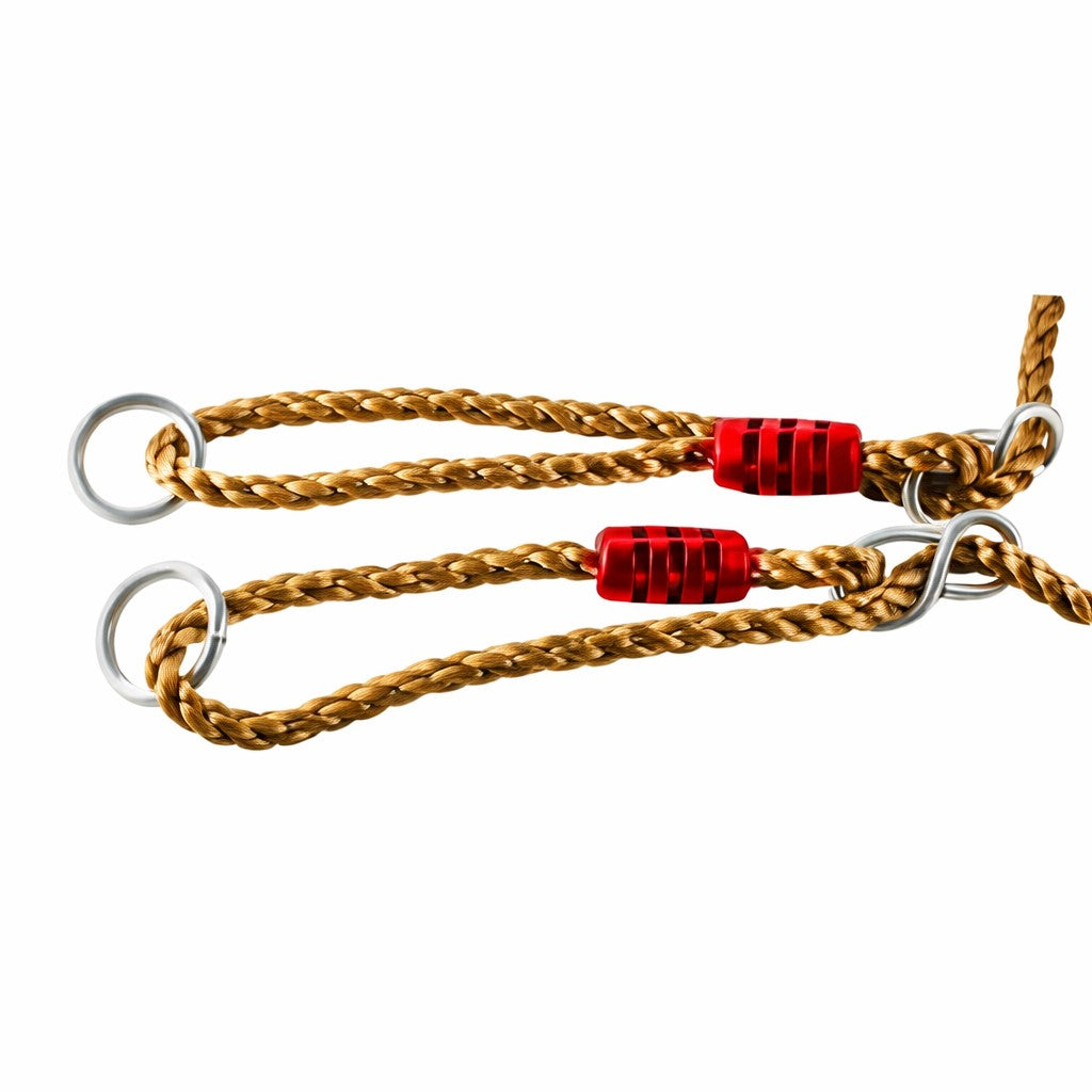 Здрави въжета и метални халки за окачване на детска люлка